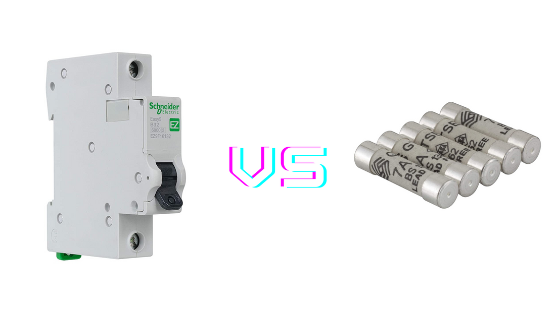 The differences between circuit breakers and fuses