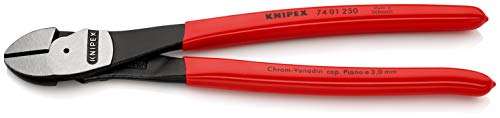 Knipex High Leverage Diagonal Cutter black atramentized, plastic coated 250 mm 74 01 250