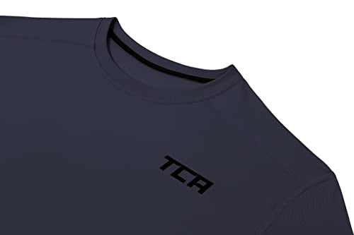 TCA Men's Pro Performance Compression Base Layer Short Sleeve Thermal Top - Graphite, M