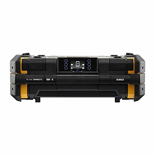 DEWALT DWST1-81079-GB TSTAK Connect Radio and Charger 6 Speakers 45 Watts, W, 18 V, Multi-Coloured, 52 x 40 x 18
