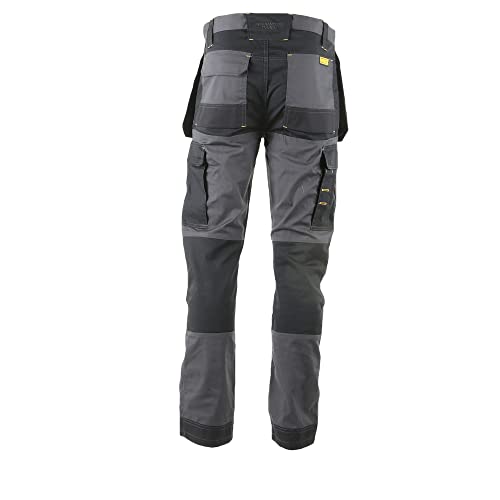 DEWALT Men's Fairhaven Pro-Stretch, Slim Fit, Holster Pocket Work Trousers, Grey, W32/L33