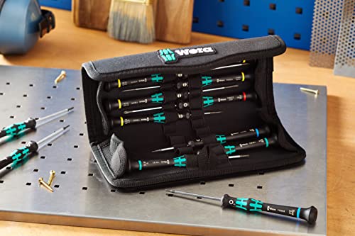 Wera 73675 Kraftform Micro Precision Screwdriver Set, 12 Pieces