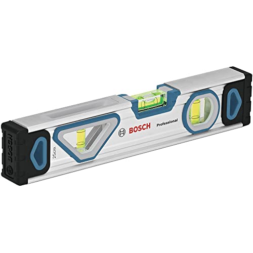Bosch Professional 25 cm spirit level with magnet system (all-round readability, aluminium housing, robust end caps) – Amazon exclusive