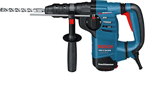 Bosch Professional Rotary Hammer with SDS plus GBH 3-28 DFR (240V, 800W, incl. Quick change chuck 13 mm, Depth stop 210 mm, SDS plus quick-change chuck, Auxiliary handle, in Carrying case)