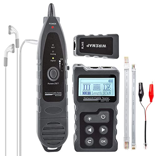 NOYAFA-NF-8209 Advanced Cable Tester with PoE Multifunction Wire Tracker Network Cable Tester for LAN CAT5 CAT6 Tracker