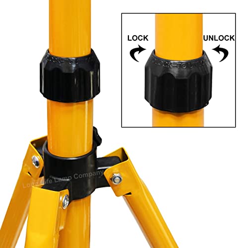 IP65 30w LED Twin Floodlight Tripod Stand for Job Site Lighting 2 Mount Retractable Frame TRI021703