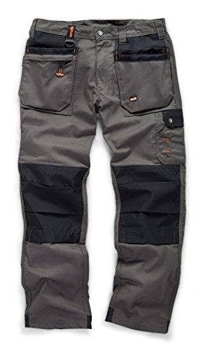 Scruffs Worker Plus Trade Work Trousers with Holster Pockets Graphite Grey