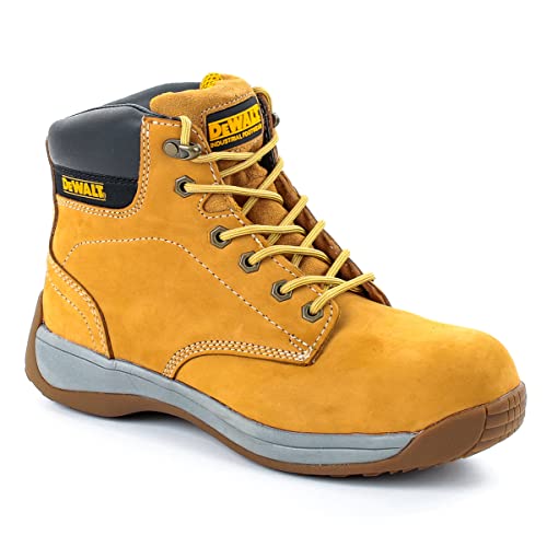 DeWALT Builder Mens Safety Work Lace Up SB Steel Toe Ankle Boots UK 10 / EU 44 Yellow