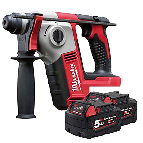 Milwaukee M18BH 18V Compact SDS Plus Hammer Drill with 2 x 5.0Ah Batteries